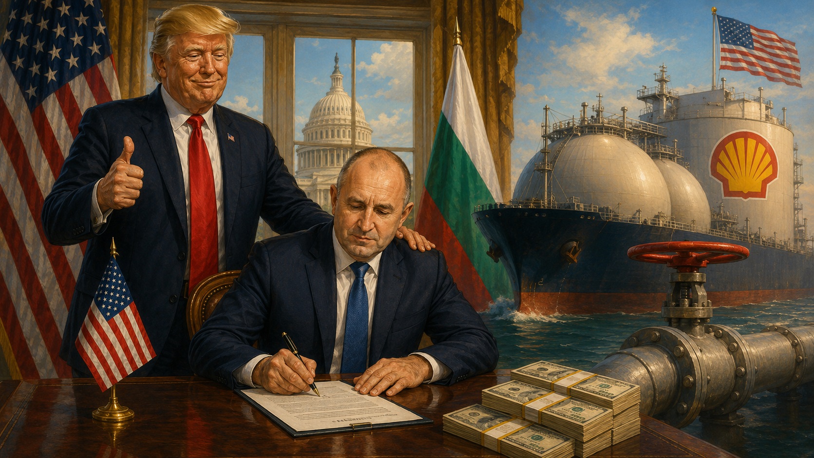 Американското правителство в София “изненадващо избра” да купи газ на огромни цени от САЩ